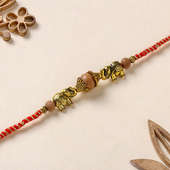 Bead N Elephant Oxidized Rakhi