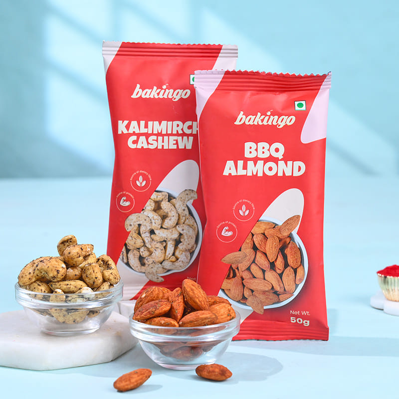 Beaded Designer Rakhis With Cashews N Almonds