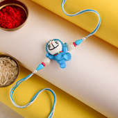 Send Beaded Doraemon Blue Rakhi to USA for Kids Online