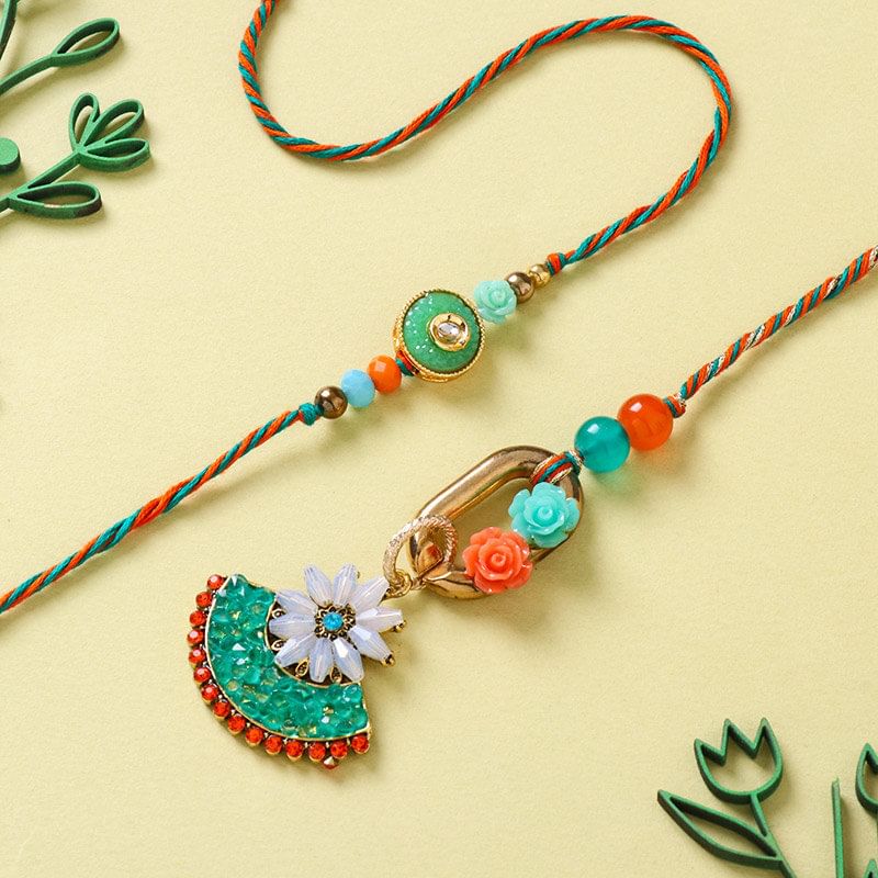 Beaded Elegance Bhaiya Bhabhi Rakhi