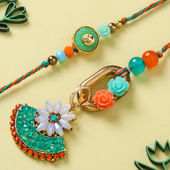 Beaded Elegance Bhaiya Bhabhi Rakhi