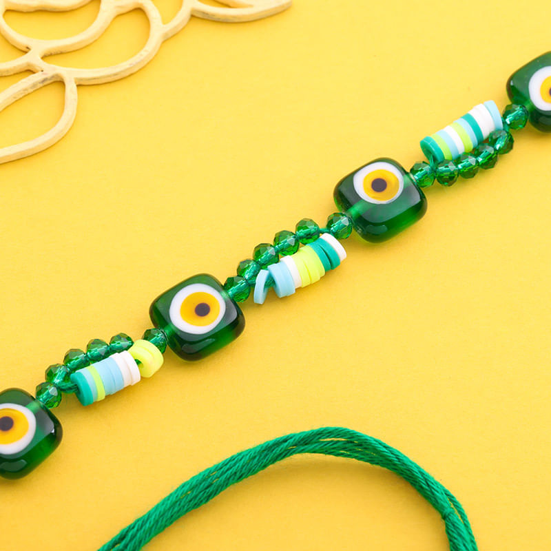 Beaded Evil Eye Bracelet Rakhi