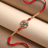 Evil Eye Rakhi Online in Multi Color Free Delivery - Close View
