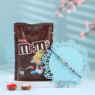 Beaded Evil Eye Rakhi With Sweet Delights