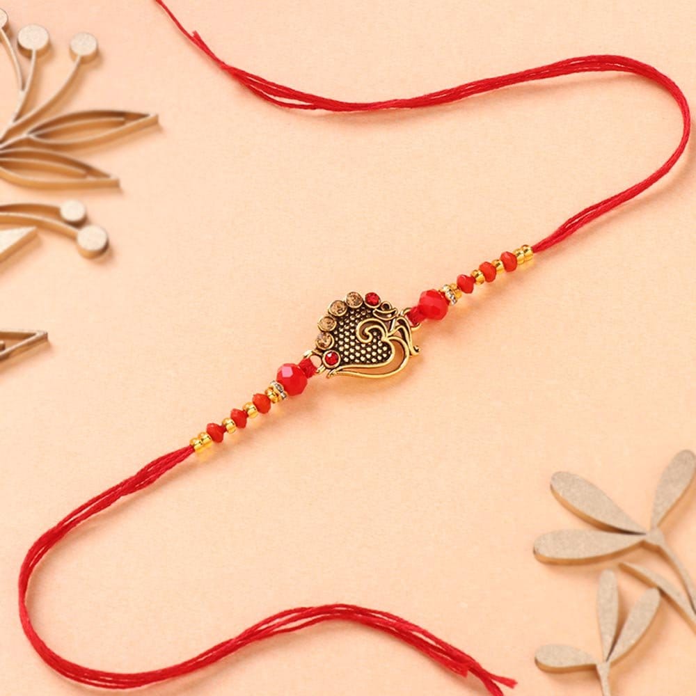 Beaded Om Rakhi Online
