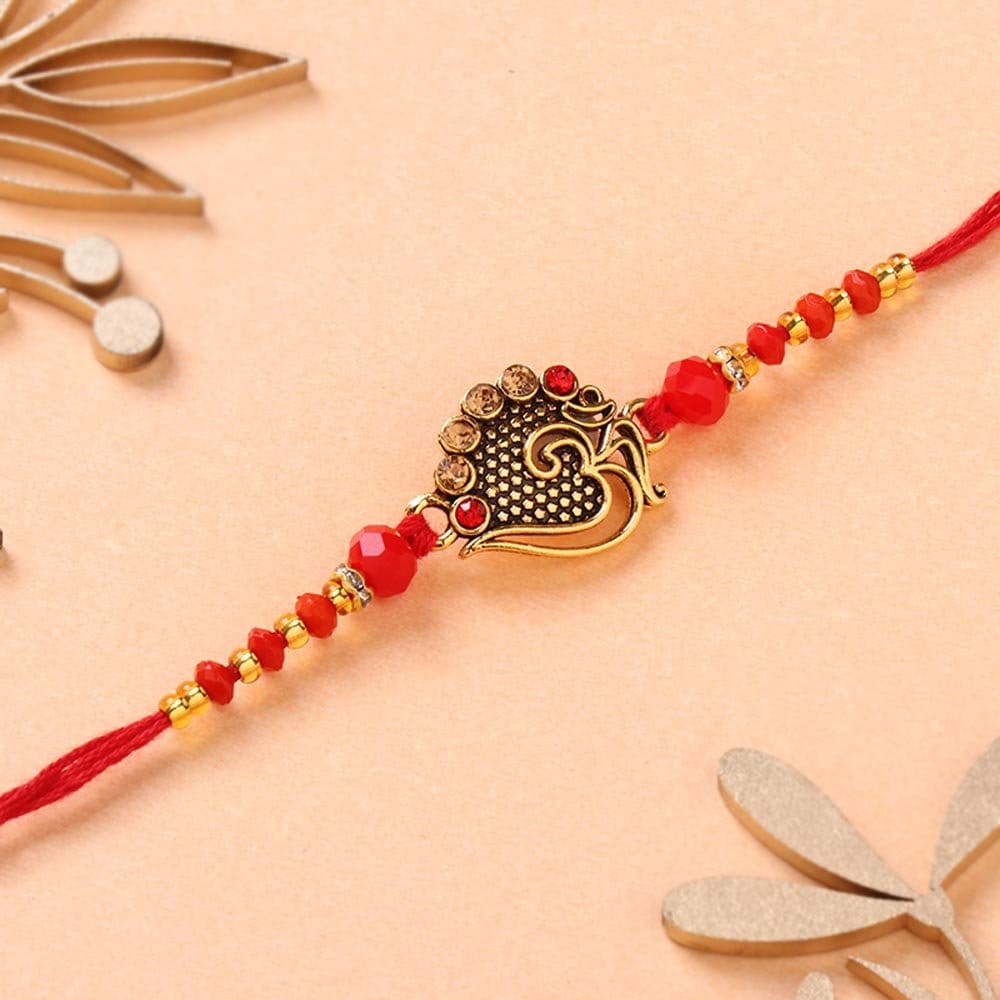 Beaded Om Rakhi