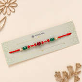 Traditional Beaded Pearl Rakhi