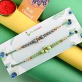 Order Beaded Pearl Rakhi Duo Online - Pearl Rakhi