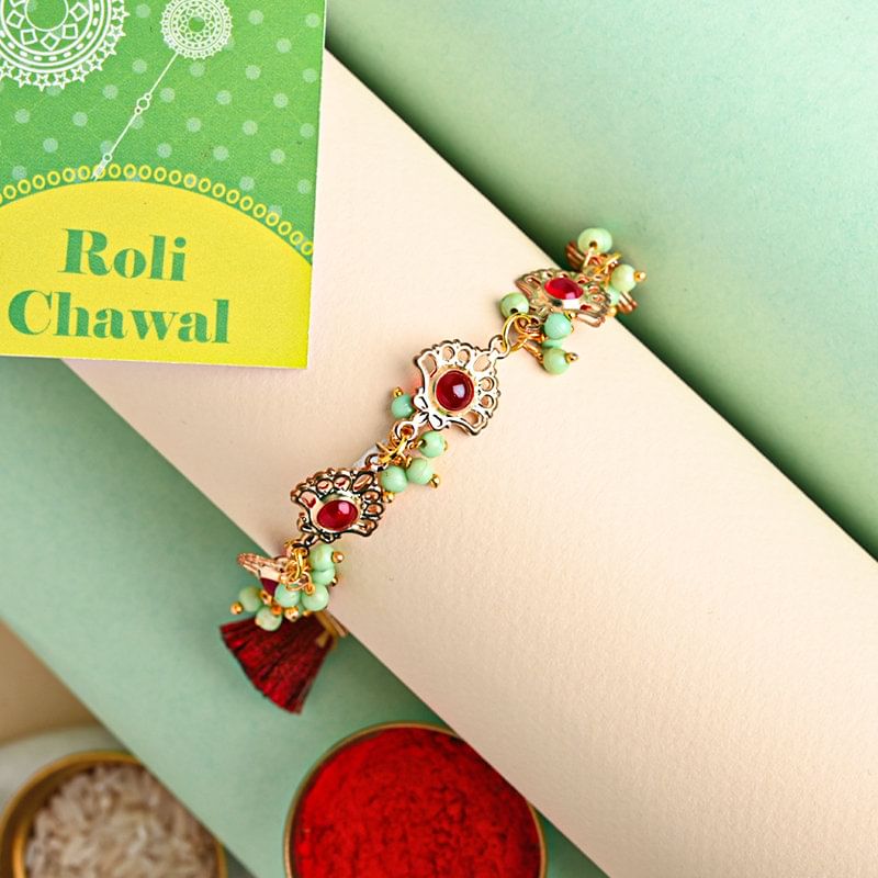 Send Fancy Lumba rakhi for Bhabhi Online