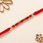 Beaded Red Rakhi