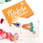 Beads Latkan Rakhi - Online Rakhi Gifts for Bhaiya Bhabhi