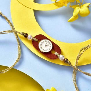 Beads N Pearls Clock Rakhi
