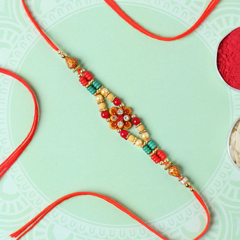 Designer Beads Rakhi online