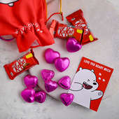 Beary Love Choco Pouch : Valentine day gifts