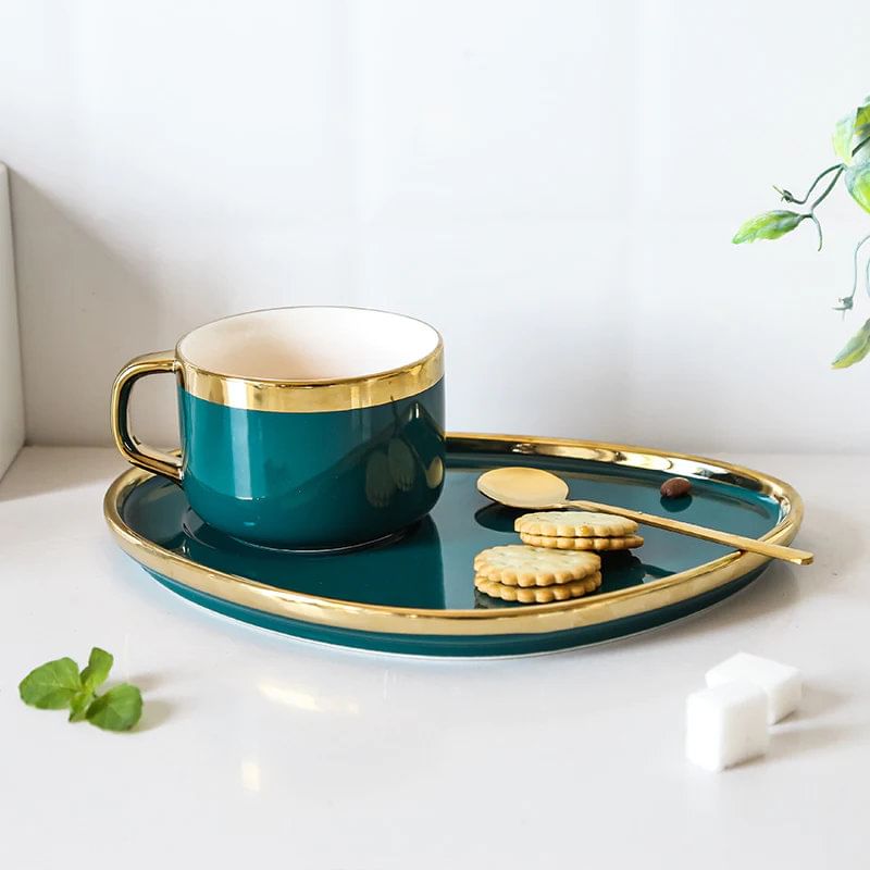 Beautiful Cup and Tray set