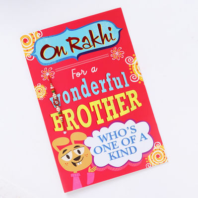 Rakhi With Greeting Card