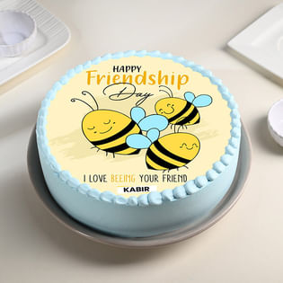 Bee My Friend Cake For Friendship Day