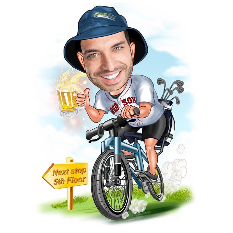 Sports Lover Caricature