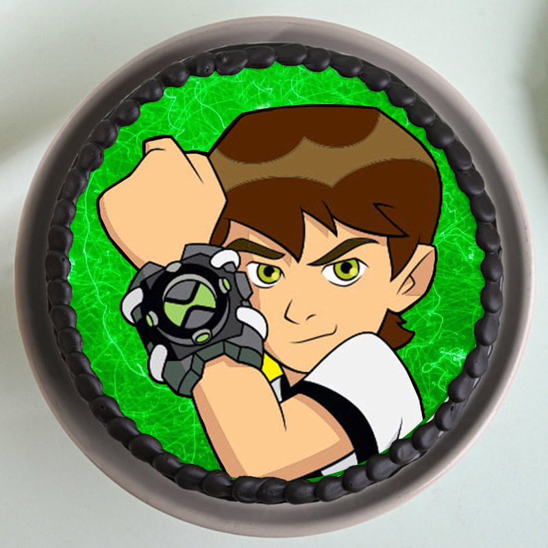 Ben Ten Photo Cake - Top View