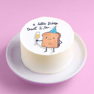 Birthday Toast Bento Cake