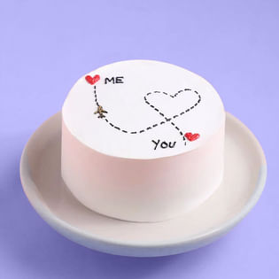 Connected Hearts Bento Cake