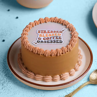 Coffee Obsessed Bento Cake