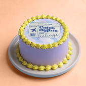 Boarding Pass Bento Cake