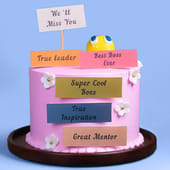 Best Boss Farewell Cake