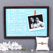Best Bro Frame Rakhi Combo - Send Personalised rakhi frame
