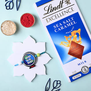 Best Bro Rakhi With Sea Salt Caramel Chocolate