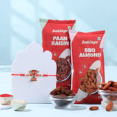 Best Bro Trophy Rakhi With Almonds N Raisins