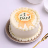 Best Dad Badge Bento Cake