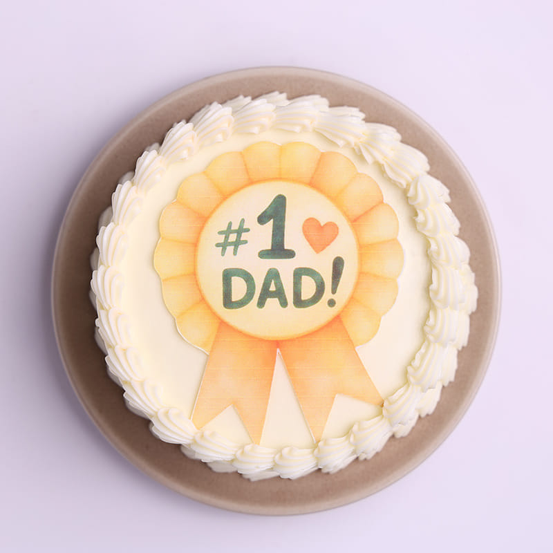 Best Dad Badge Bento Cake