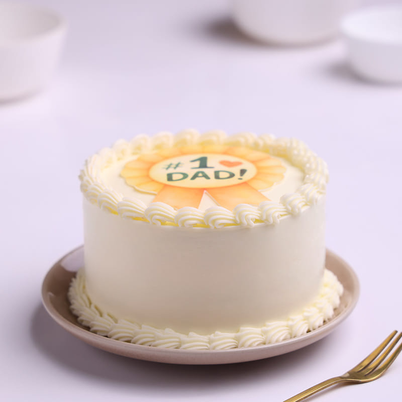 Best Dad Badge Bento Cake