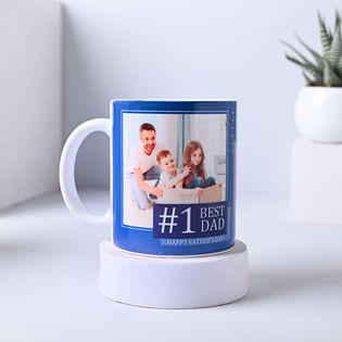 Best dad customisable white mug