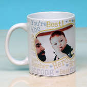 Father's Day Mug - Personalized White Ceramic Mug 