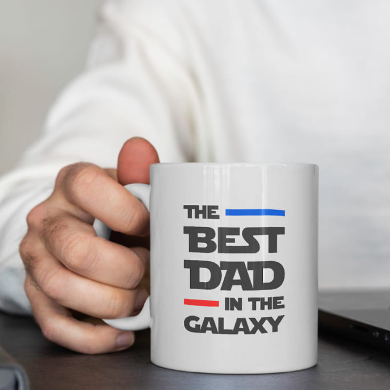 Best Dad In Galaxy Ceramic Mug
