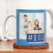 No.1 Dad Personalised Fathers Day Mug