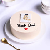 Best Dad Polaroid Cake