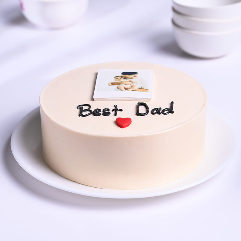Best Dad Polaroid Cake