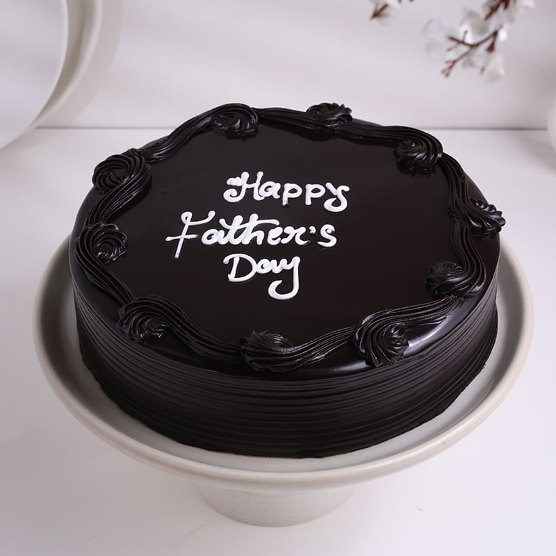 Best Dad Truffle Chocolate Cake