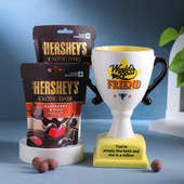 Best Friend Trophy With Exotic Chocolate Duo