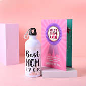 Best Mom Ever Bottle n Greeting Card Combo Gifts for Mothers Day