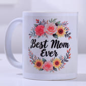 Best Mom Ever Floral Mug