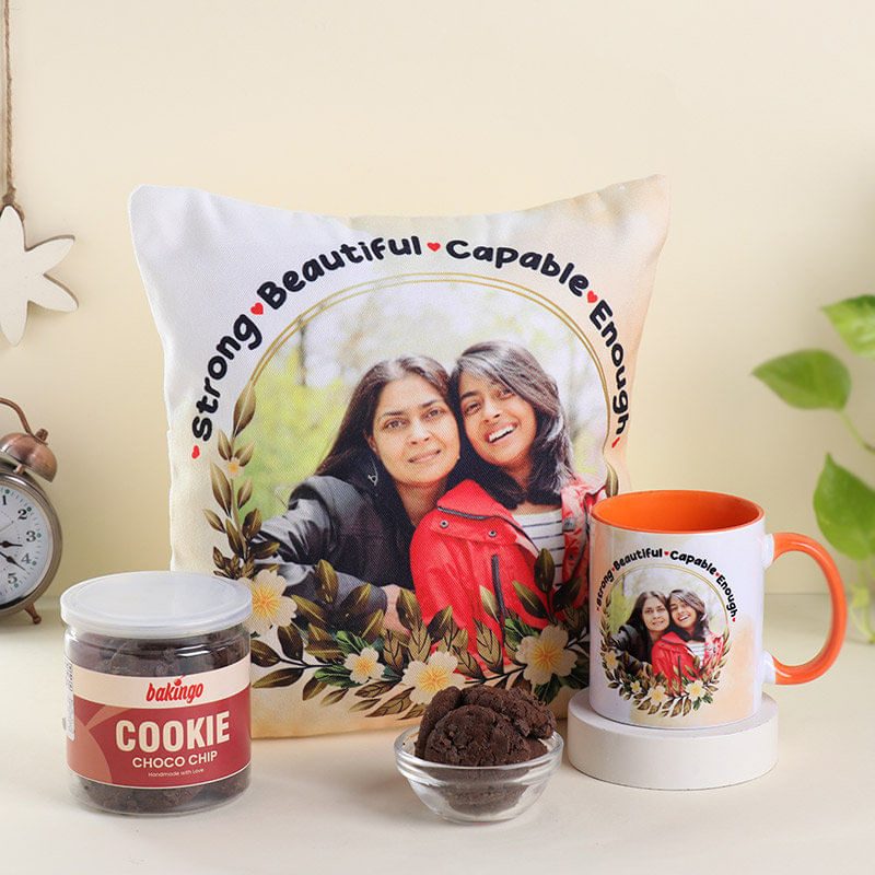 Best Mommy Cushion Mug N Cookie Combo