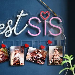 Best Sis Neon Light- Best rakhi gift for sister
