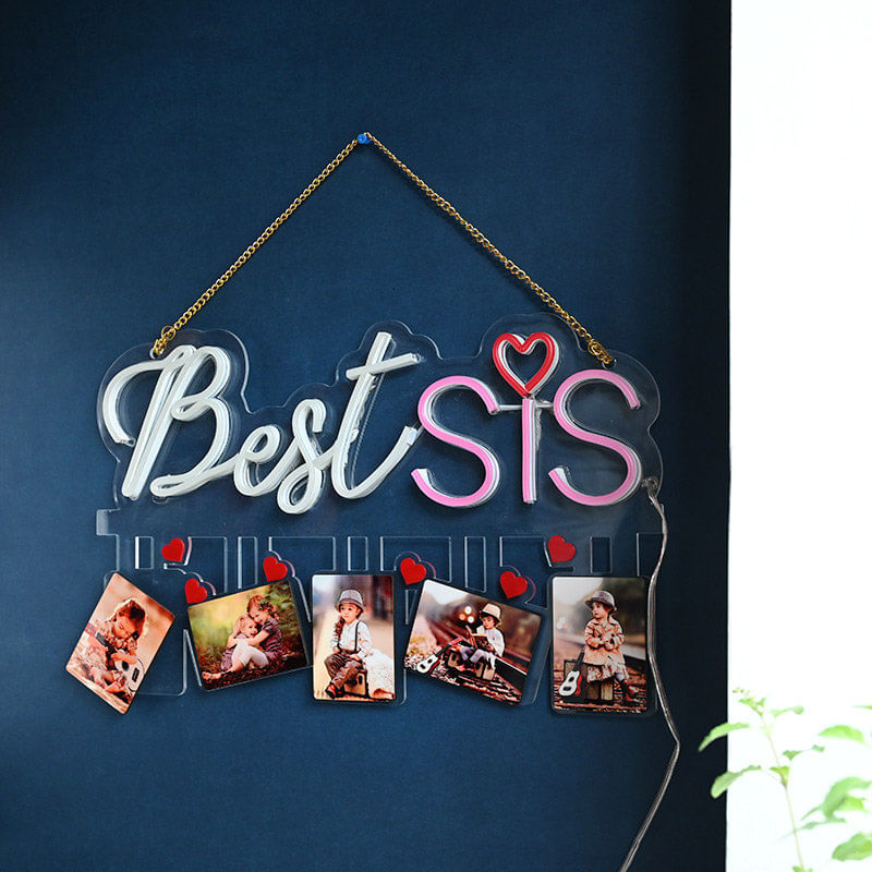 Best Sis Neon Light- Best rakhi gift for sister