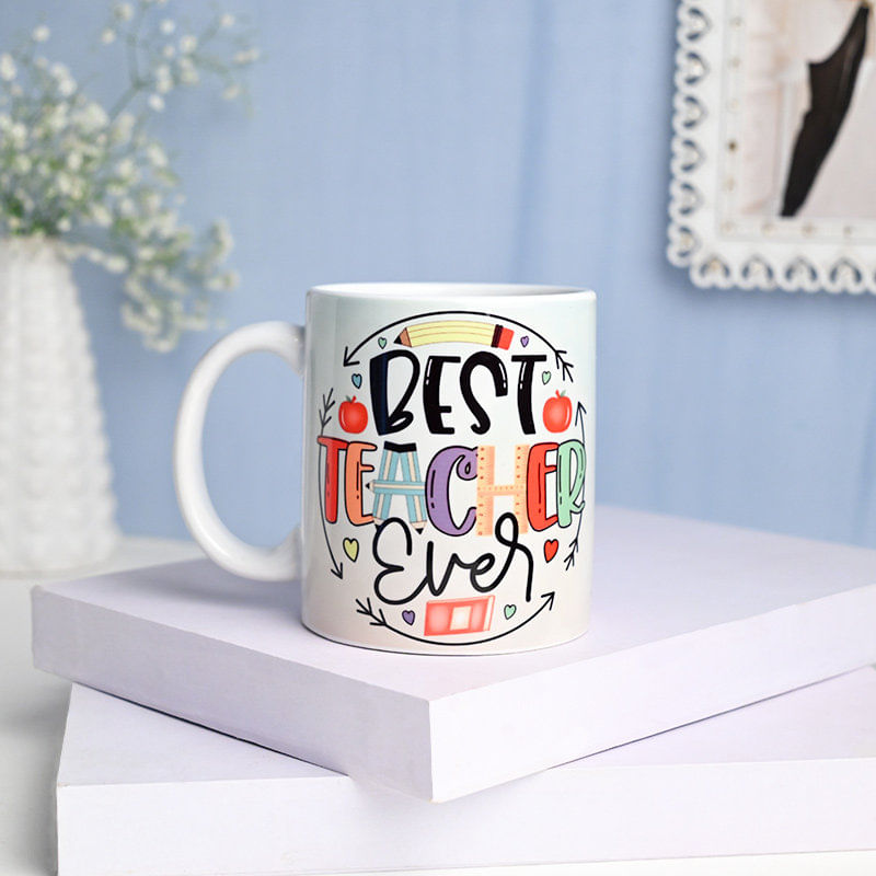 Best Teacher Ever Mug: coffee mug gift for teacher