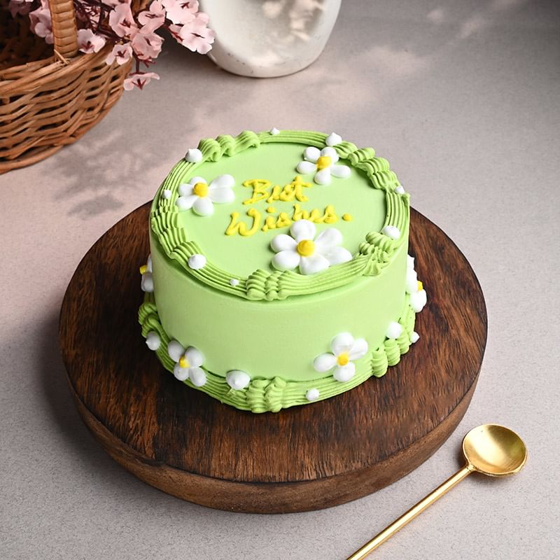 Best Wishes Blooming Daisies Cake