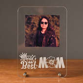Best Mom Glass Photo Frame